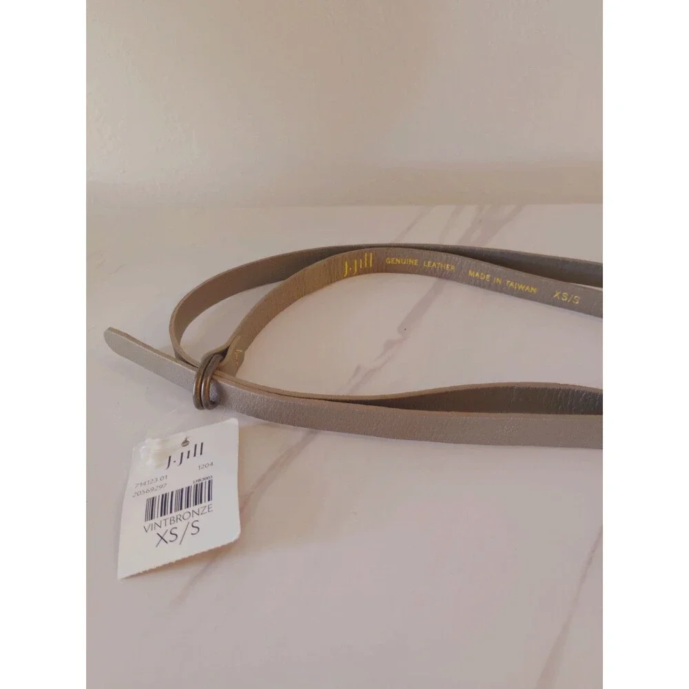 NWT J.Jill VintBronze Leather Wrap Belt XS/S 78
